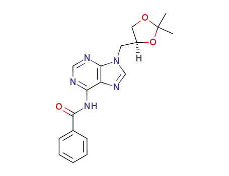 N<sup>6</sup>-Benzoyl-2',3'-O-isopropylidene-9-(S)-(2,3-dihydroxypropyl)adenine