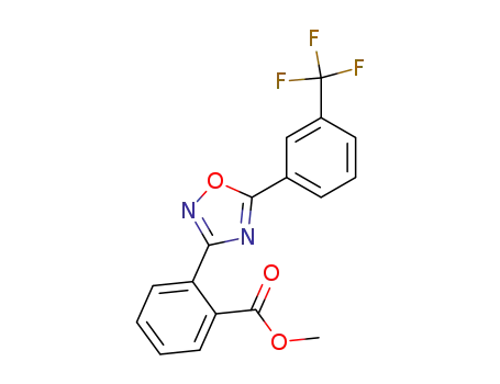Molecular Structure of 69958-01-6 (Methyl 2-<5-(3-trifluoromethylphenyl)-1,2,4-oxadiazol-3-yl>benzoate)