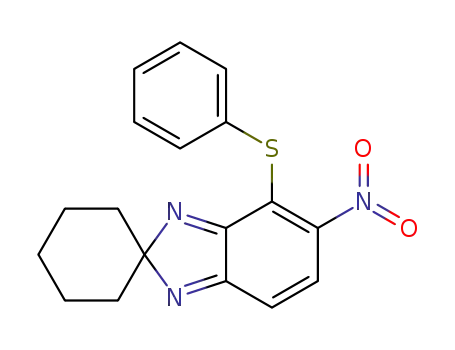 5-nitro-4-(phenylthio)spiro<2H-benzimidazole-2,1'-cyclohexane>