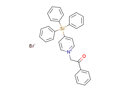 1-(2-Oxo-2-phenyl-ethyl)-4-triphenylsilanyl-pyridinium; bromide