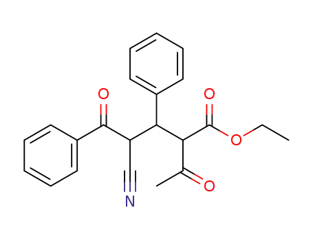 2-acetyl-4-cyano-5-oxo-3,5-diphenyl-valeric acid ethyl ester