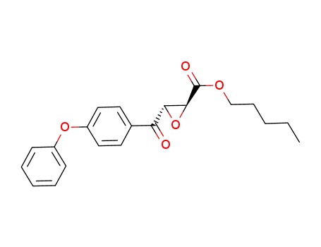 Molecular Structure of 83537-38-6 (n-pentyl trans-3-(4-phenoxybenzoyl)glycidate)