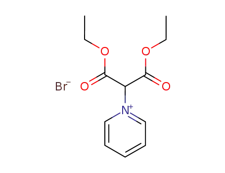 Molecular Structure of 76212-02-7 (1-<Bis(ethoxy-carbonyl)methyl>pyridinium-bromid)