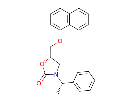 (1'S<sup>*</sup>,5S<sup>*</sup>)-3-(1'-phenyleth-1'yl)-5-(naphthyloxymethyl)oxazolidin-2-one