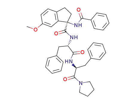N<sup>2.2</sup>-<(R)-1-benzamido-2,3-dihydro-6-methoxy-1H-indene-1-carbonyl>-L-phenylalanyl-L-phenylalanine N<sup>1.3</sup>,N<sup>1.3</sup>-(tetramethylene)amide