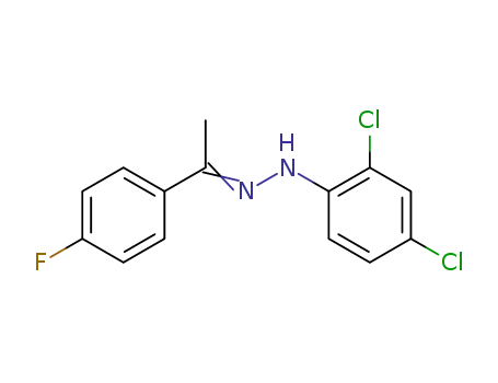 Ethanone, 1-(4-fluorophenyl)-, (2,4-dichlorophenyl)hydrazone