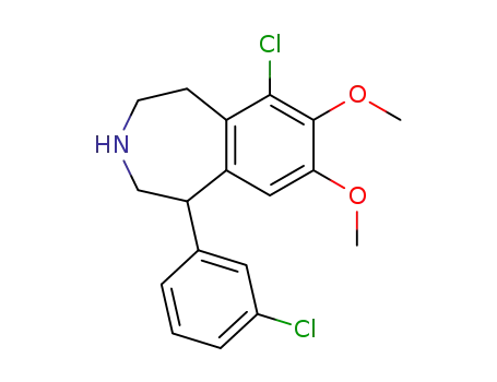 6-chloro-7,8-dimethoxy-1-(3-chlorophenyl)-2,3,4,5-tetrahydro-1H-3-benzazepine