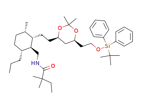 N-[(1S,2S,3S,6R)-2-(2-{(4R,6S)-6-[2-(tert-Butyl-diphenyl-silanyloxy)-ethyl]-2,2-dimethyl-[1,3]dioxan-4-yl}-ethyl)-3-methyl-6-propyl-cyclohexylmethyl]-2,2-dimethyl-butyramide