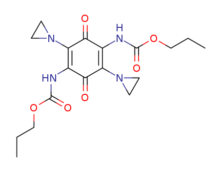 (2,5-BIS(1-AZIRIDINYL)-3,6-DIOXO-1,4-CYCLOHEXADIENE-1,4-DIYL)BISCARBAM IC ACID DIPROPYL ESTER