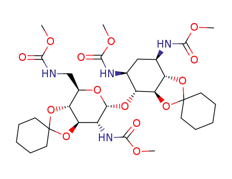 3',4':5,6-di-O-cyclohexylidene-tetra-N-methoxycarbonylneamine