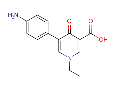 5-(p-aminophenyl)-1-ethyl-4-oxo-1,4-dihydro-3-pyridinecarboxylic acid