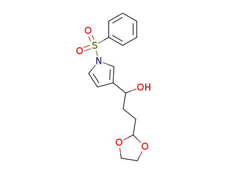 3-(1,3-dioxolan-2-yl)-1-<1-(phenylsulfonyl)-3-pyrrolyl>-1-propanol