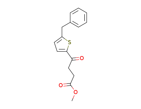 Molecular Structure of 116384-95-3 (methyl 5-benzyl-γ-oxothiophen-2-butanoate)