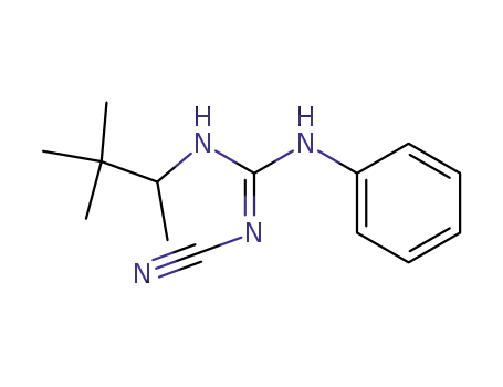 N-Cyano-N'-phenyl-N''-(1,2,2-trimethylpropyl)guanidine