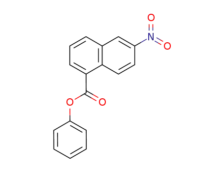 Molecular Structure of 95092-67-4 (1-Naphthalenecarboxylic acid, 6-nitro-, phenyl ester)