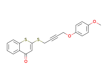 4H-1-Benzothiopyran-4-one, 2-[[4-(4-methoxyphenoxy)-2-butynyl]thio]-