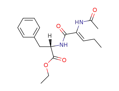 (S)-2-((Z)-2-Acetylamino-pent-2-enoylamino)-3-phenyl-propionic acid ethyl ester