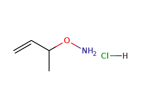Molecular Structure of 71350-16-8 (O-(1-Methyl-allyl)-hydroxylamine hydrochloride)
