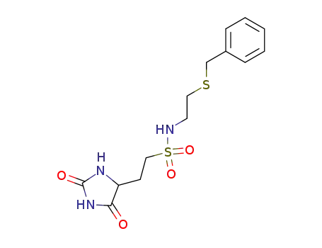 2-(2,5-dioxo-imidazolidin-4-yl)-ethanesulfonic acid-(2-benzylmercapto-ethylamide)