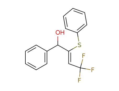 Benzenemethanol, a-[3,3,3-trifluoro-1-(phenylthio)-1-propenyl]-, (Z)-