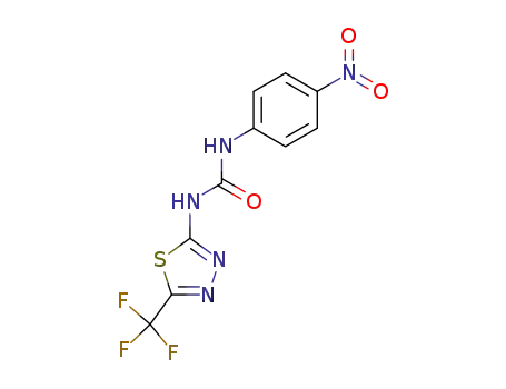 Molecular Structure of 61538-03-2 (Urea, N-(4-nitrophenyl)-N'-[5-(trifluoromethyl)-1,3,4-thiadiazol-2-yl]-)