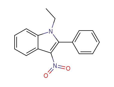 Molecular Structure of 78395-72-9 (1-ethyl-2-phenyl-3-nitroindole)