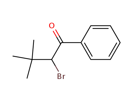 Molecular Structure of 33119-75-4 (1-Butanone, 2-bromo-3,3-dimethyl-1-phenyl-)