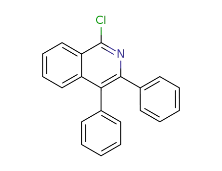 Molecular Structure of 102183-41-5 (Isoquinoline, 1-chloro-3,4-diphenyl-)