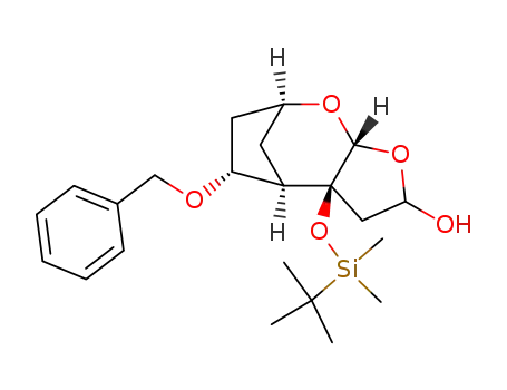 (1S,3R,5RS,7S,8R,9R)-9-Benzyloxy-7-(tert-butyldimethylsilyloxy)-2,4-dioxatricyclo<6.2.1.0<sup>3,7</sup>>undecan-5-ol