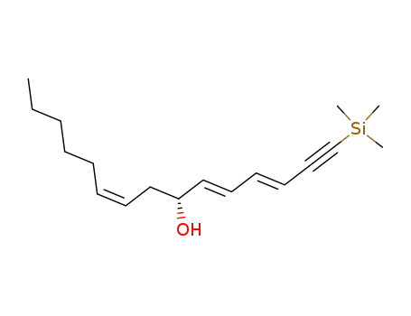 7(R)-hydroxy-1-(trimethylsilyl)-3(E),5(E),9(Z)-pentadecatrien-1-yne