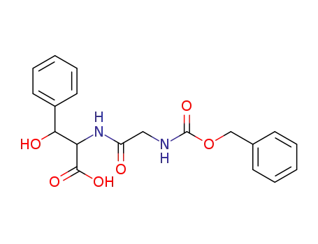 Molecular Structure of 106189-00-8 (Phenylalanine, b-hydroxy-N-[N-[(phenylmethoxy)carbonyl]glycyl]-)