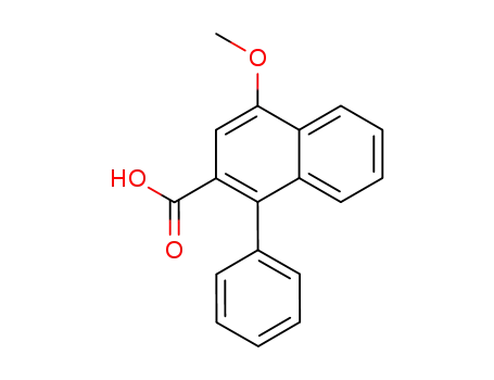 Molecular Structure of 78250-40-5 (4-Methoxy-1-phenyl-2-naphthoic acid)