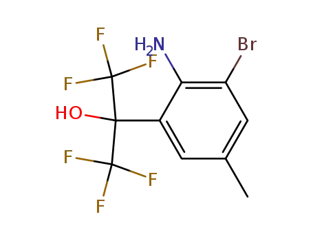 2-(2-amino-3-bromo-5-methylphenyl)-1,1,1,3,3,3-hexafluoropropan-2-ol
