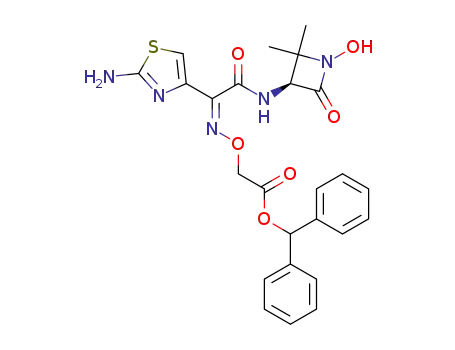[1-(2-Amino-thiazol-4-yl)-1-((S)-1-hydroxy-2,2-dimethyl-4-oxo-azetidin-3-ylcarbamoyl)-meth-(Z)-ylideneaminooxy]-acetic acid benzhydryl ester