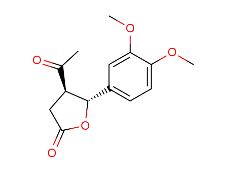 Molecular Structure of 72471-47-7 (4-(3',4'-dimethoxyphenyl)-3-acetyl-4-butanolide)