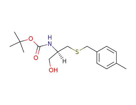 Molecular Structure of 129397-85-9 (BOC-CYS(4-MEBZL)-OL)