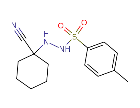 Benzenesulfonic acid, 4-methyl-, 2-(1-cyanocyclohexyl)hydrazide