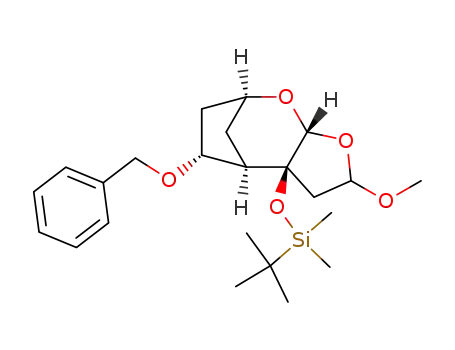 (1S,3R,5RS,7S,8R,9R)-9-Benzyloxy-7-(tert-butyldimethylsilyloxy)-5-methoxy-2,4-dioxatricyclo<6.2.1.0<sup>3,7</sup>>undecane