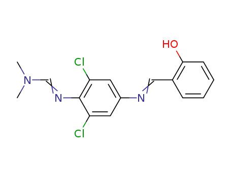 N'-(2,6-Dichloro-4-{[1-(2-hydroxy-phenyl)-meth-(E)-ylidene]-amino}-phenyl)-N,N-dimethyl-formamidine