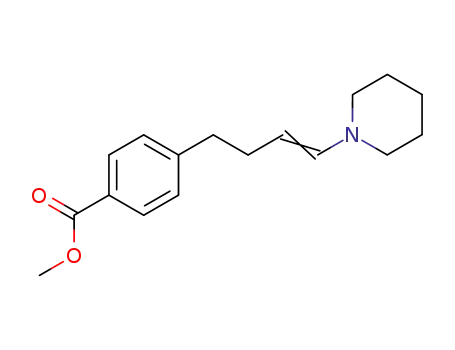 Benzoic acid, 4-[4-(1-piperidinyl)-3-butenyl]-, methyl ester