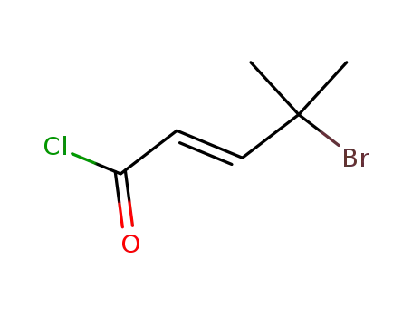 Molecular Structure of 144139-18-4 (2-Pentenoyl chloride, 4-bromo-4-methyl-, (E)-)