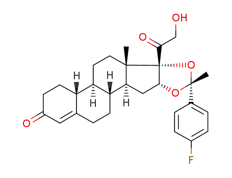 Molecular Structure of 147963-99-3 ((1'-(4-fluorophenyl)(ethylenedioxy))-21-hydroxy-19-norpregn-4-ene-3,20-dione)