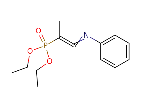 Phosphonic acid, [1-methyl-2-(phenylimino)ethenyl]-, diethyl ester
