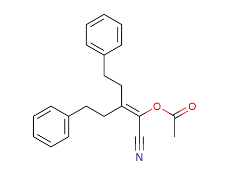 2-Pentenenitrile, 2-(acetyloxy)-5-phenyl-3-(2-phenylethyl)-