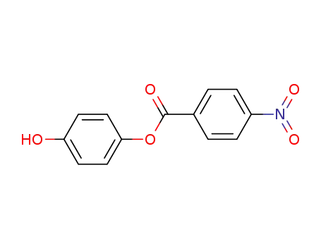 Molecular Structure of 13245-55-1 (4-Hydroxyphenyl 4-nitrobenzoate)