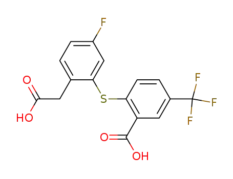 <2-(2-carboxy-4-trifluoromethylphenylthio)-4-fluorophenyl>acetic acid
