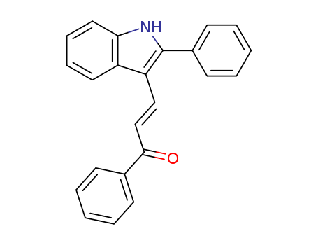 2-Propen-1-one, 1-phenyl-3-(2-phenyl-1H-indol-3-yl)-