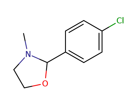 Molecular Structure of 23008-85-7 (2-(4-Chlorophenyl)-3-methyloxazolidine)