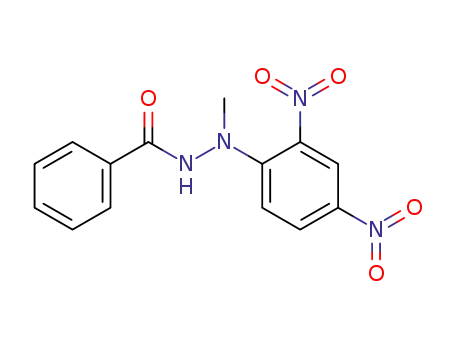 Molecular Structure of 62055-72-5 (Benzoic acid, 2-(2,4-dinitrophenyl)-2-methylhydrazide)