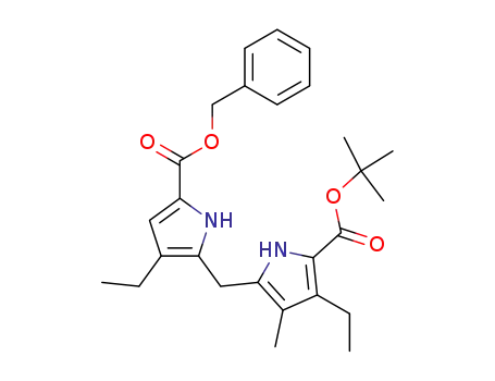 benzyl 5'-t-butoxycarbonyl-3,4'-diethyl-3'-methyl-2,2'-dipyrrylmethane-5-carboxylate